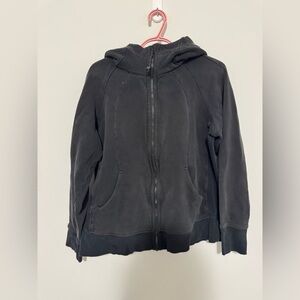 Lululemon Women’s Scuba Black Zip-Up Hoodie*flaw
